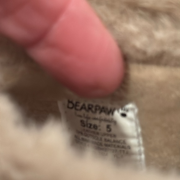 Toddler girl Bear paw ankle boots, Bear Paw, Size 5, color is light tan, NWT - Picture 4 of 8
